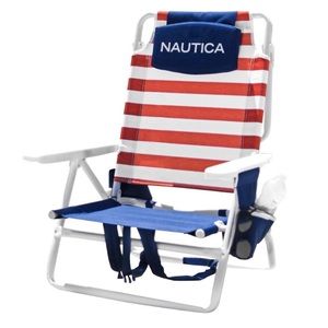 Nautica Beach Chair With Cup Holders